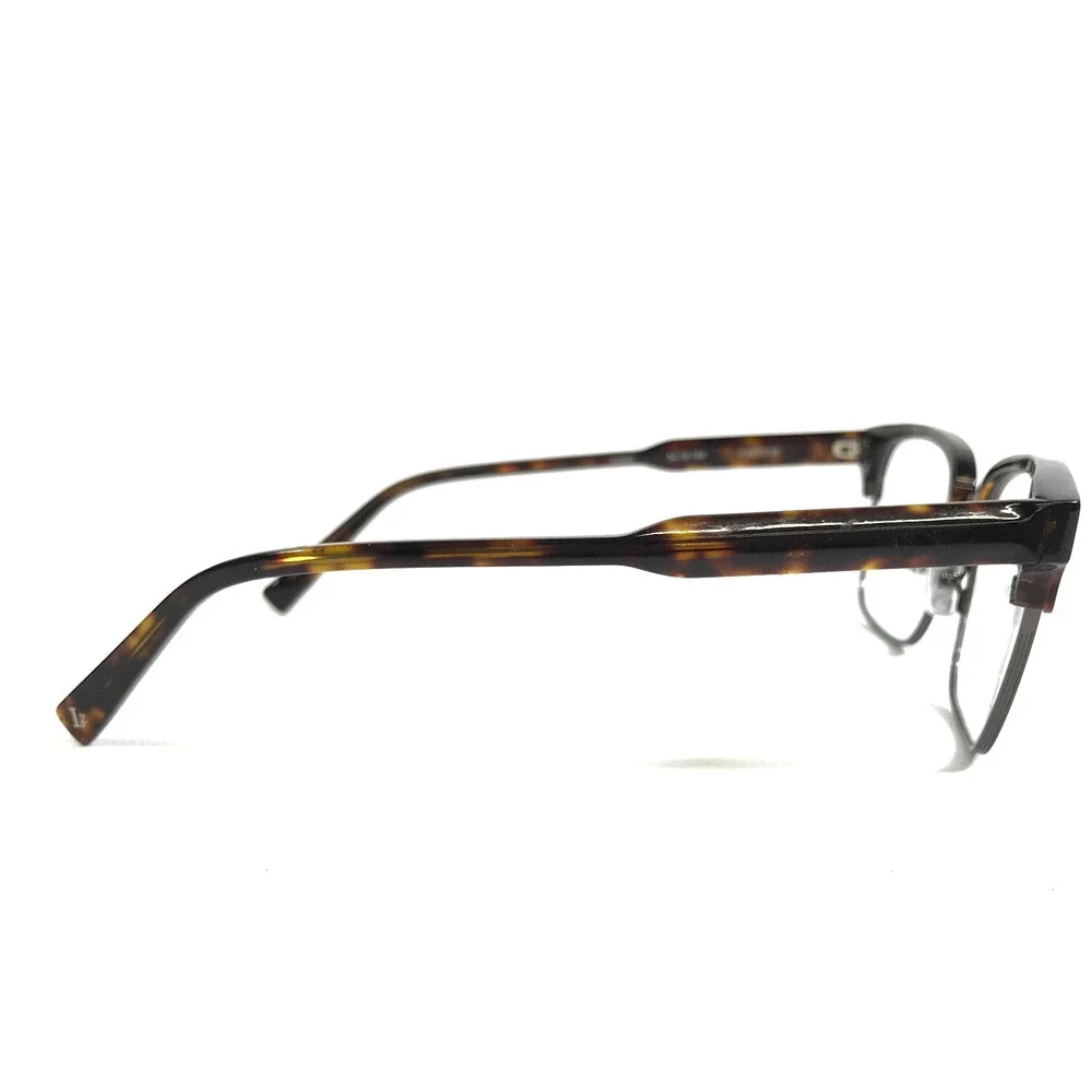 Lazzaro Eyeglasses Frames LUPO TORTOISE Gray Rectangle Full Rim 54-19-150